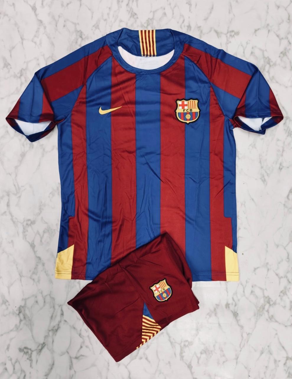 Barcelona Home Retro Jersey Kit - 2005/06