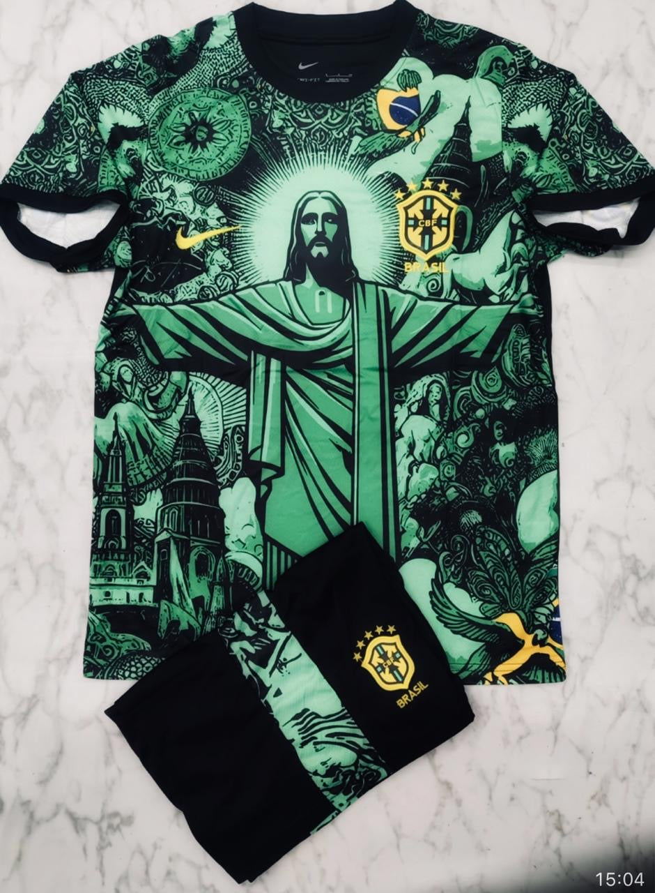 Brazil Special Edition Jersey Kit - Green