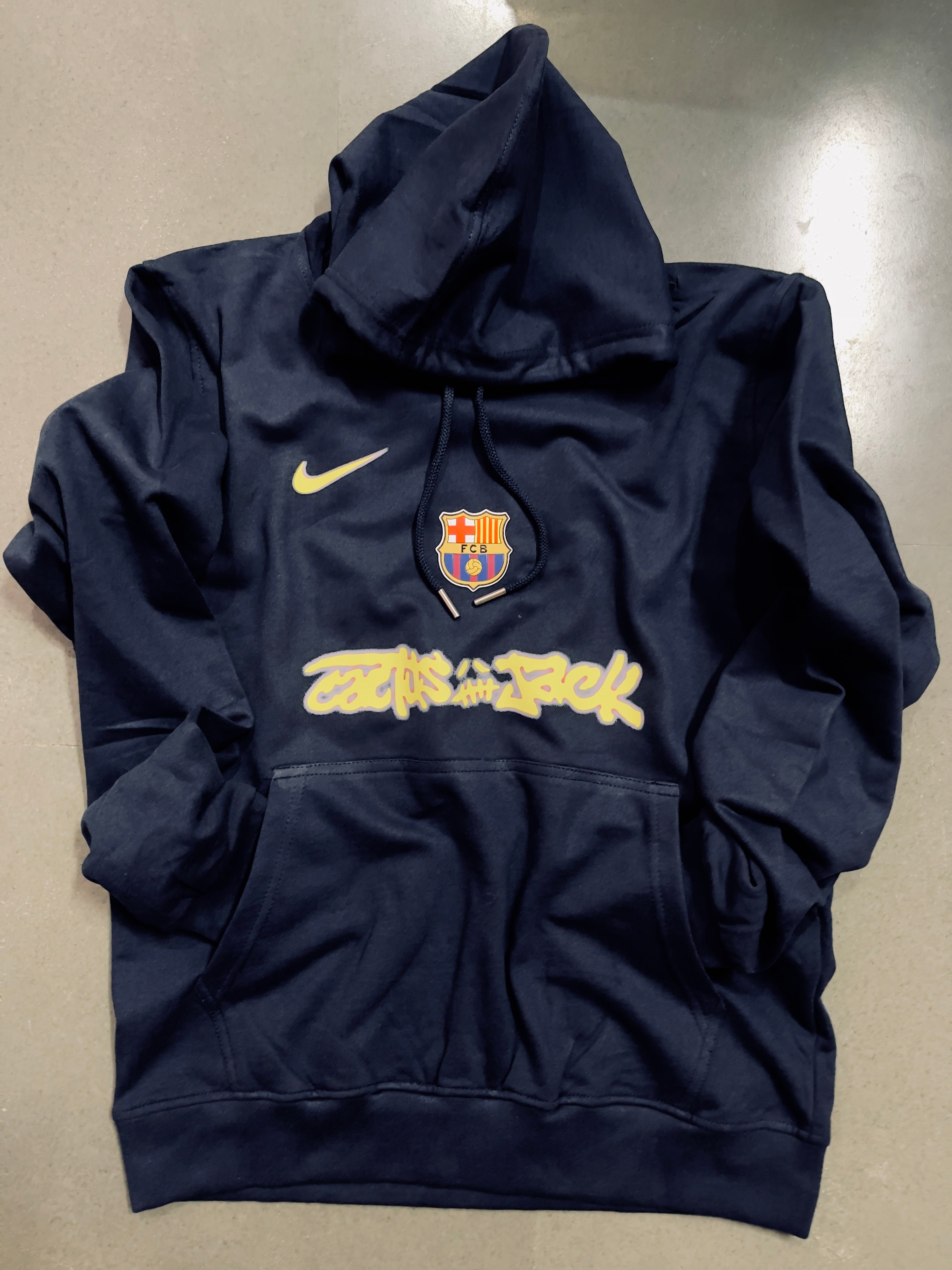 Barca x Travis Scott - Navy Relaxed Fit Hoodie - Unisex