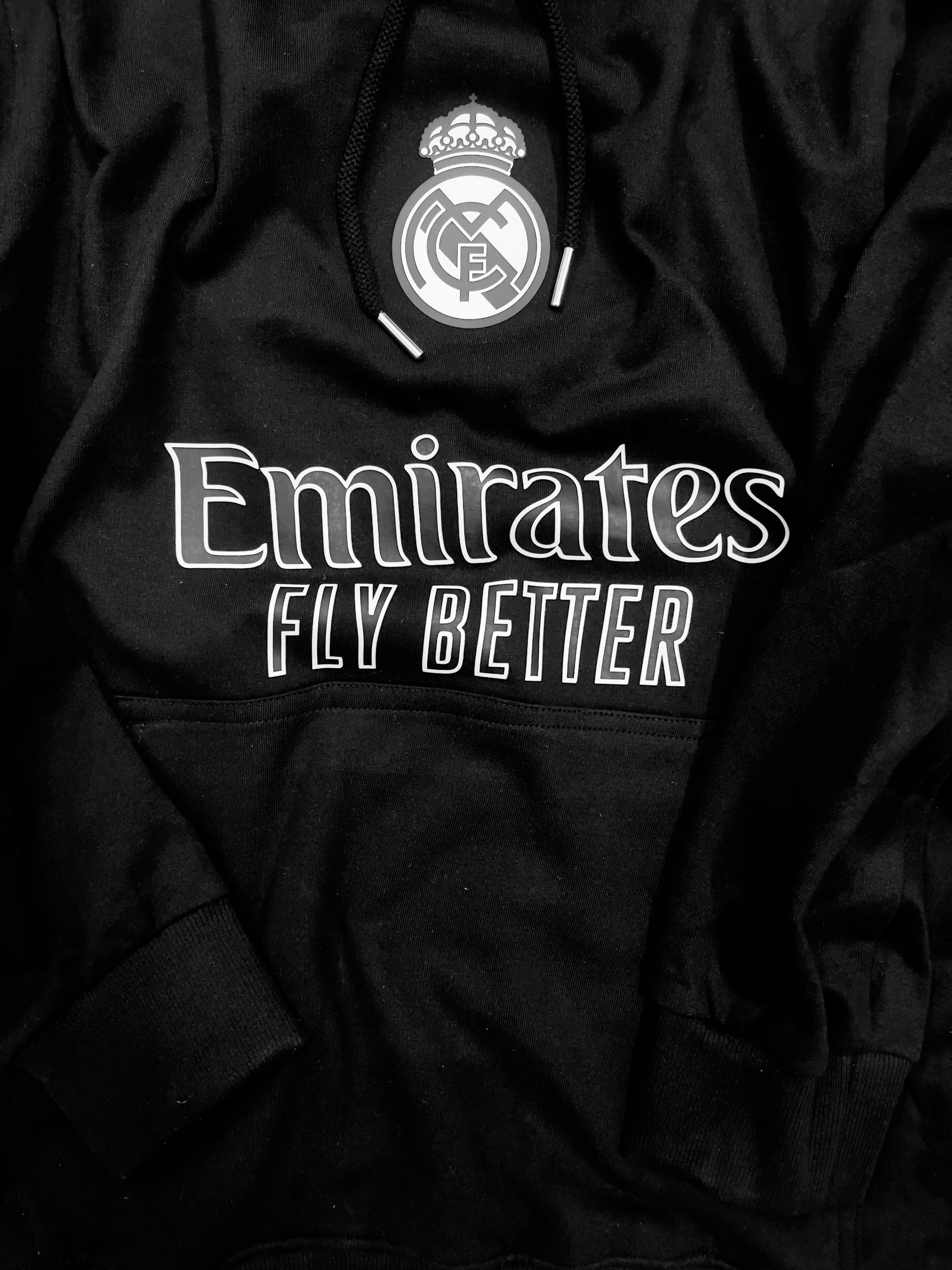 Real Madrid “Black Hoodie” - Relaxed Fit - Unisex