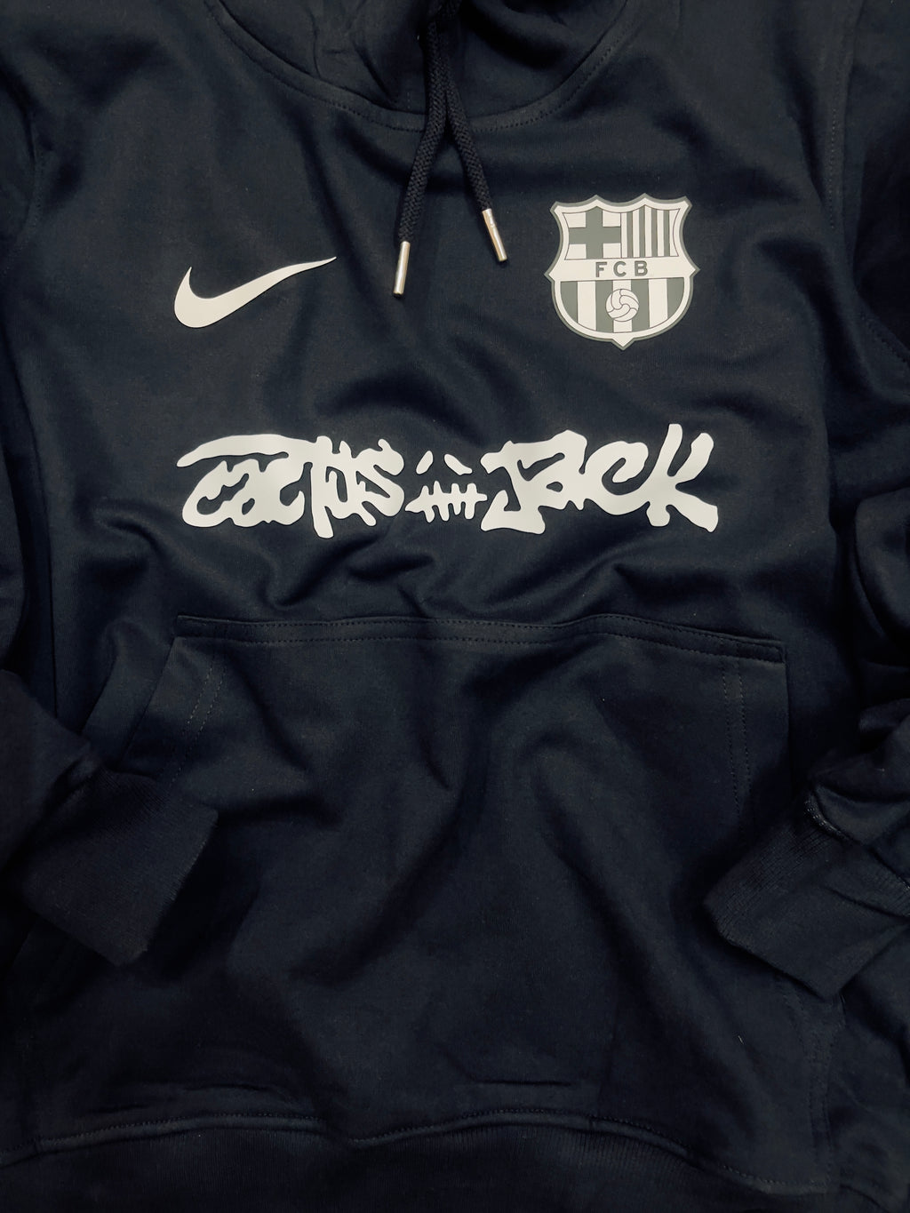 Barcelona X Travis Scott - Black Relaxed Fit Hoodie - Unisex