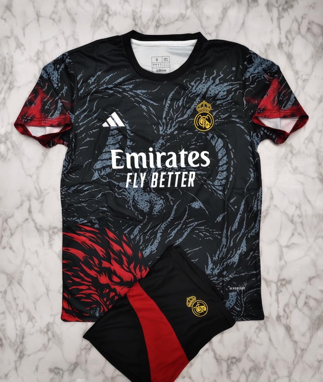Real Madrid “Black Red” Dragon Edition - Jersey Kit